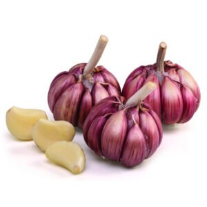 Alho Roxo R$59,99 Kg – Peso Aproximado (Cabeça) 60g